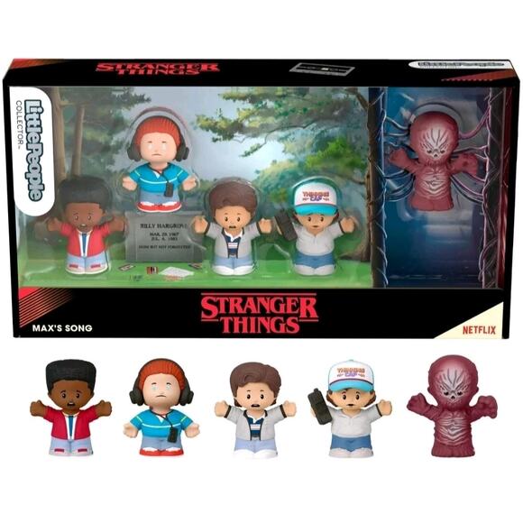 NEW Stranger Things Little People Max's Song Collector Set Fisher-Price Netflix - Picture 1 of 9